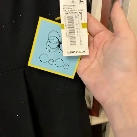 CECE BLACK WIDE LEG JUMPSUIT SIZE 14 - Picture 2 of 7